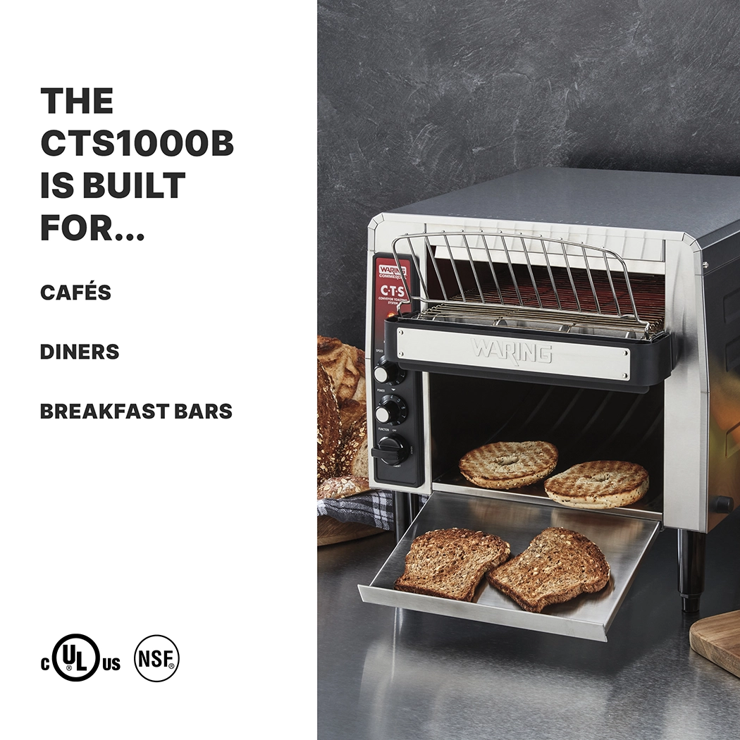 Conveyor Toaster with Power Control and Belt Speed Control, 208 Volt